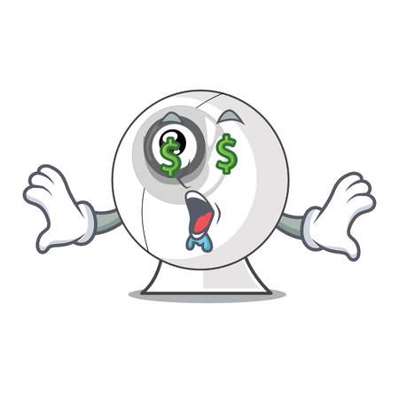 Money eye cartoon webcam in funny that shape vector illustrationのイラスト素材