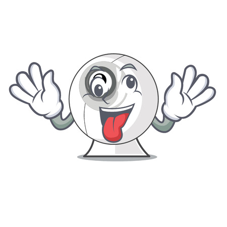 Crazy cartoon webcam in funny that shape vector illustrationのイラスト素材