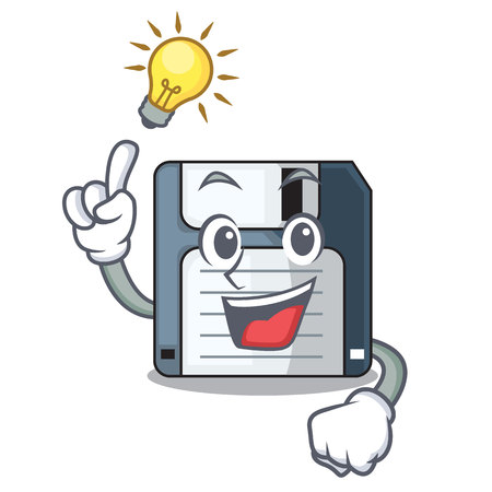 Have an idea floppy disk in the writing wallet vector illustrationのイラスト素材