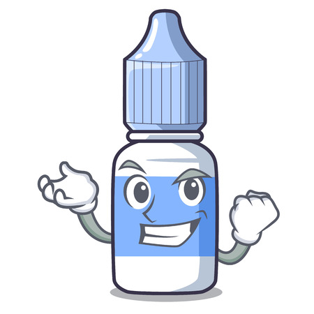 Successful eye drops above mascot wood tables vector illustrationのイラスト素材