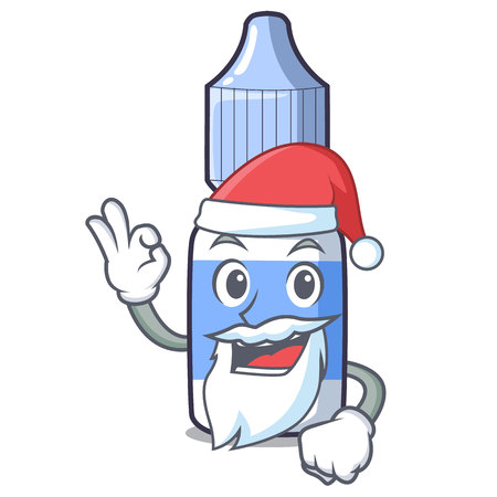 Santa eye drops isolated with the characters vector illustrationのイラスト素材