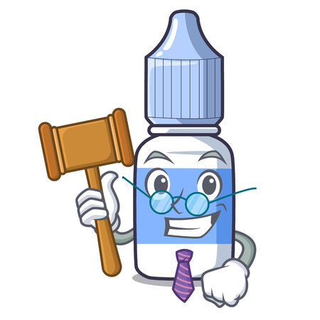 Judge eye drops isolated with the characters vector illustrationのイラスト素材