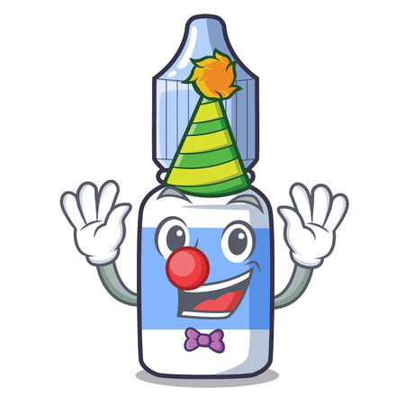 Clown eye drops isolated with the characters vector illustrationのイラスト素材