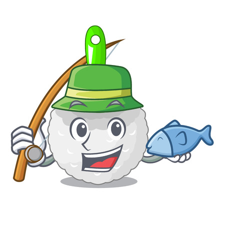 Fishing toilet brush isolated in a cartoon vector illustrationのイラスト素材