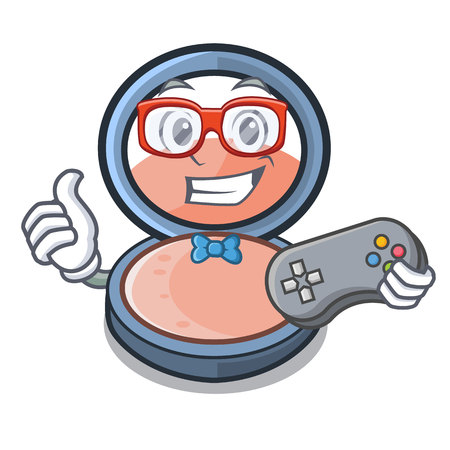 Gamer blosh on the mascot dressing table vector illustrationのイラスト素材