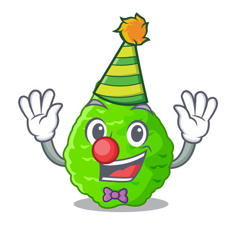 Clown Lime kaffir is isolated with cartoons vector illustrationのイラスト素材