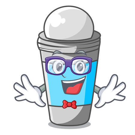 Geek roll on deodorant in cartoon bottle vector illustrationのイラスト素材