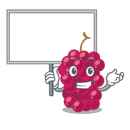Bring board mulberry fruit on a cartoon table vector illustrationのイラスト素材