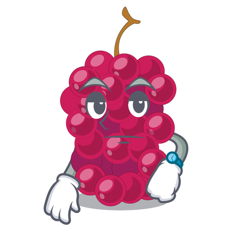 Waiting mulbery fruit isolated with the cartoons vector illustrationのイラスト素材