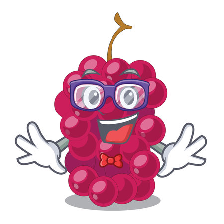 Geek mulberry in the character fruit basket vector illustrationのイラスト素材