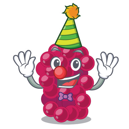 Clown mulbery fruit isolated with the cartoons vector illustrationのイラスト素材