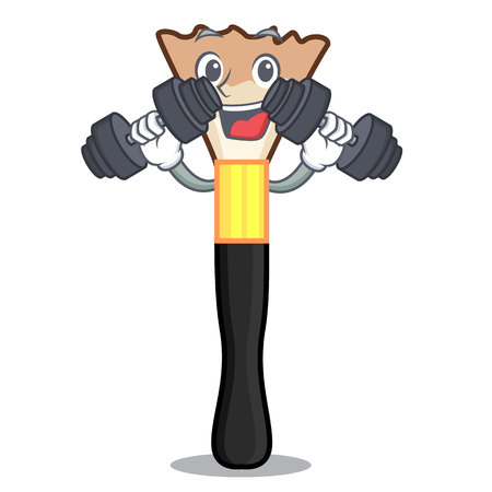 Fitness blusher in the character makeup bagのイラスト素材