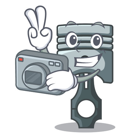 Photographer piston isolated in the cartoon shape vector ilustrationのイラスト素材