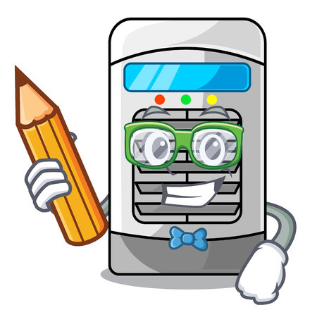 Student air cooler at the character tableのイラスト素材