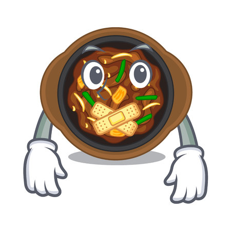 Silent bulgogi isolated with in the characterのイラスト素材