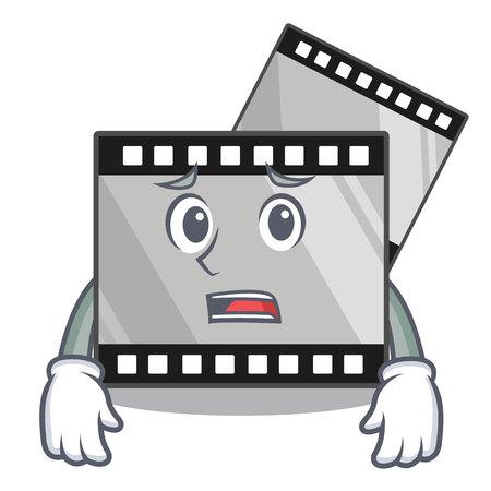 Afraid stripe movie toys in cartoon shape vector illustrationのイラスト素材