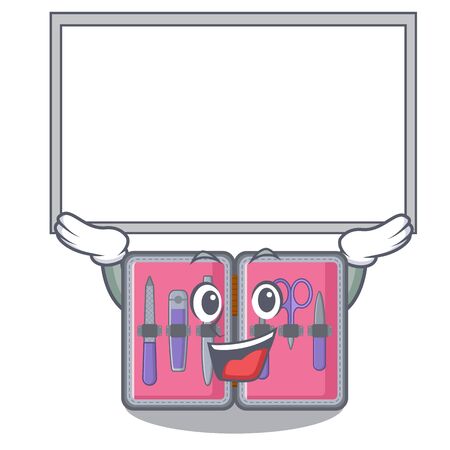 Up board manicure kit isolated with the cartoon vector illustrationのイラスト素材