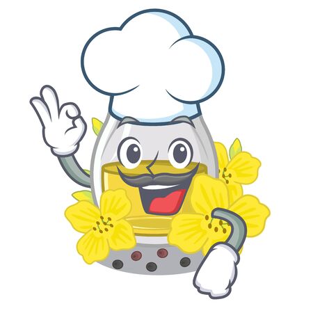 Chef canola seed oil packaged in carton bottleのイラスト素材