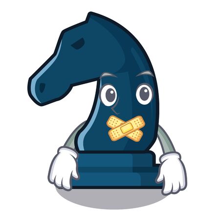 Silent knight chess toys in character shapeのイラスト素材