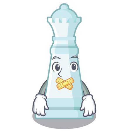 Silent queen chess on a cartoon chairのイラスト素材