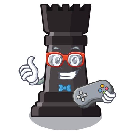 Gamer rook chess in the character shapeのイラスト素材