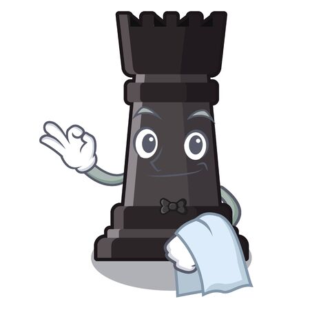 Waiter rook chess in the character shapeのイラスト素材