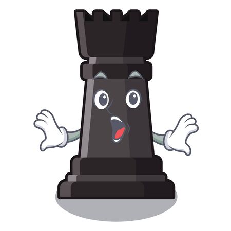 Surprised rook chess in the character shapeのイラスト素材