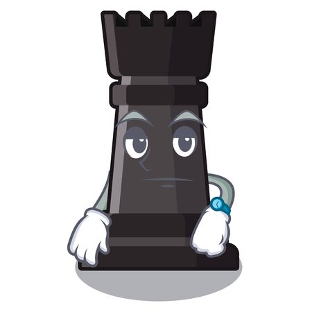Waiting rook chess on a cartoon chairのイラスト素材