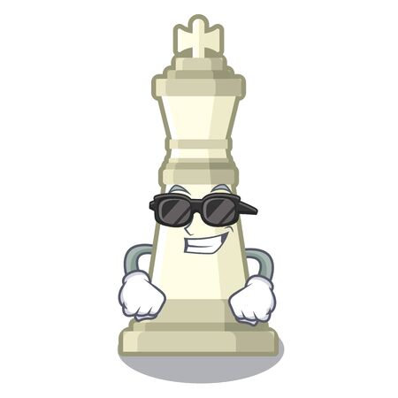 Super cool chess king on a the mascotのイラスト素材