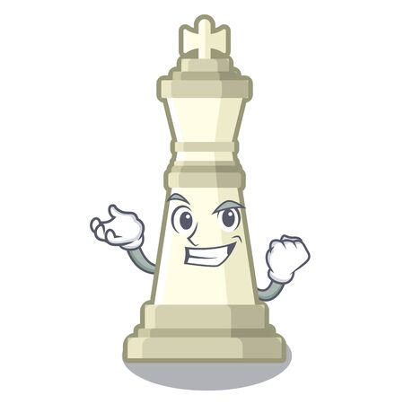 Successful chess king on a the mascotのイラスト素材