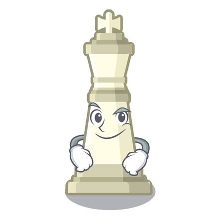 Smirking chess king on a the mascotのイラスト素材