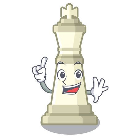 Finger king chess in the cartoon shapeのイラスト素材