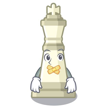 Silent king chess in the cartoon shapeのイラスト素材
