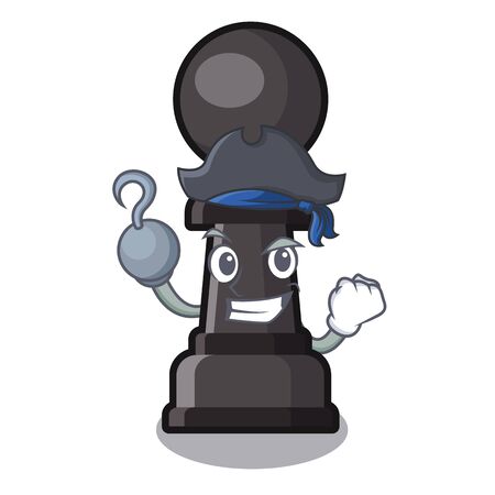 Pirate chess pawn isolated with the cartoonのイラスト素材