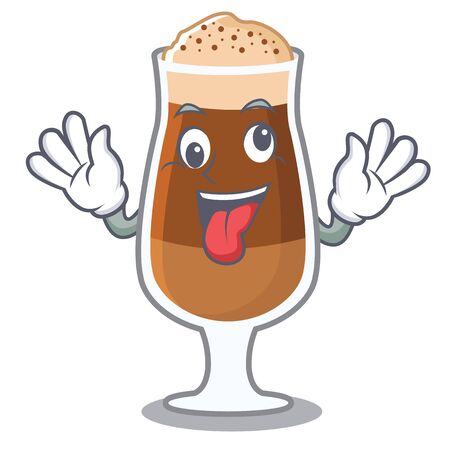 Crazy americano cafe in the cartoon shapeのイラスト素材