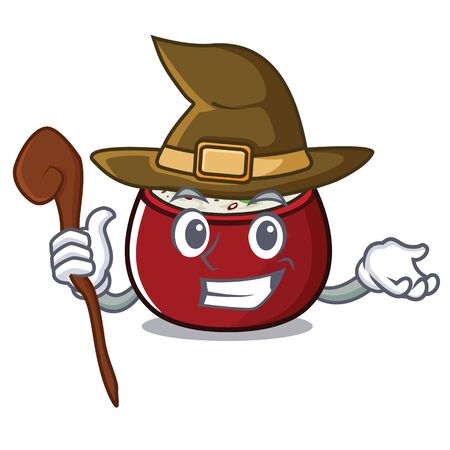 Witch curd rice isolated with the cartoonのイラスト素材