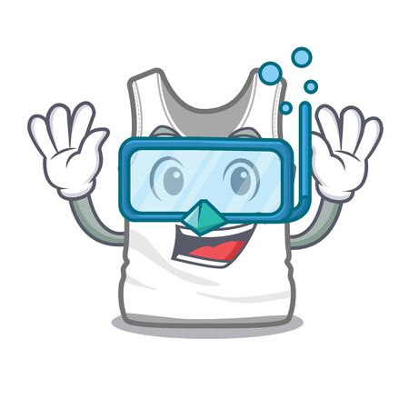 Diving undershirt isolated with in the cartoonのイラスト素材
