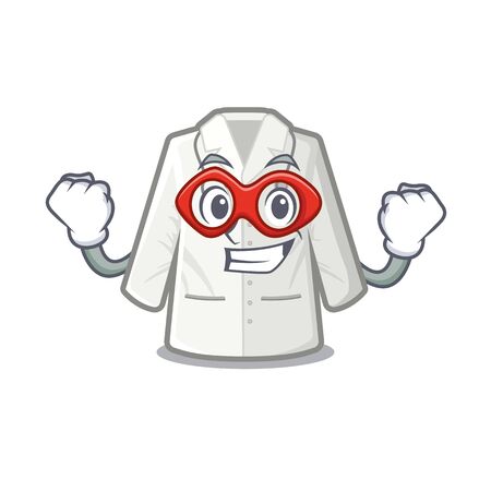 Super hero doctor coat isolated in the character vector illustrationのイラスト素材