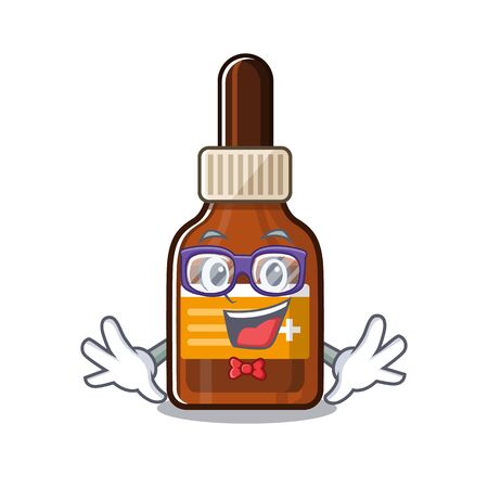 Geek iodine with the a cartoon shape vector illustrationのイラスト素材