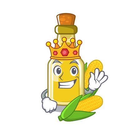 King corn oil in the character shapeのイラスト素材
