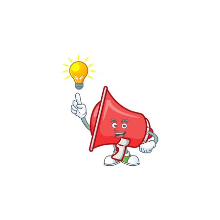 Have an idea red loudspeaker with cartoon mascot styleのイラスト素材
