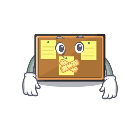 Silent toy bulletin board on the cartoonのイラスト素材