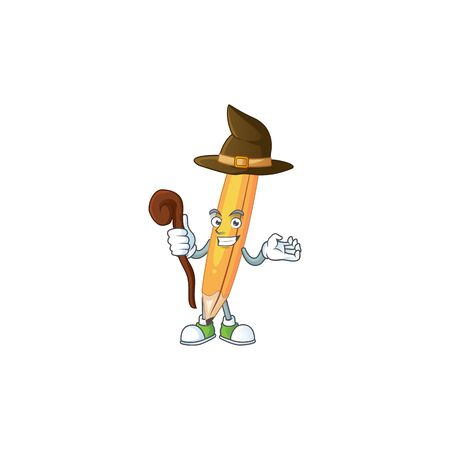 Witch pencil stationery for in elementary school.のイラスト素材