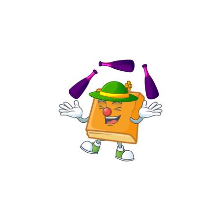 cornbread in the cartoon character juggling shape vector illustrationのイラスト素材