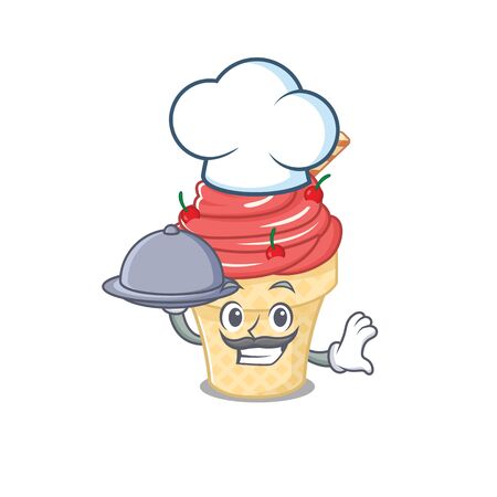 Cherry Ice Cream As A Chef Cartoon Character With Food On Trayのイラスト 素材 ストックフォト 写真素材のstock Foto ストックドットフォト Cherry Ice Cream As A Chef Cartoon Character With Food On Trayのイラスト 素材 ストックフォト 写真素材のstock Foto ストックドットフォト