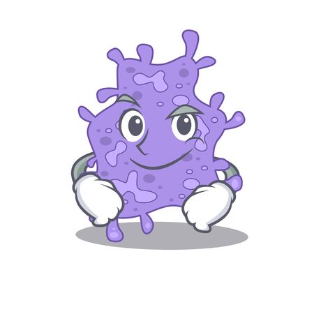 A mascot design of staphylococcus aureus having confident gestureのイラスト素材