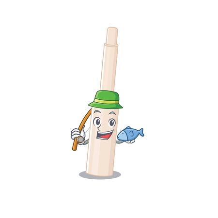 Cartoon design style of concealer stick goes to fishingのイラスト素材