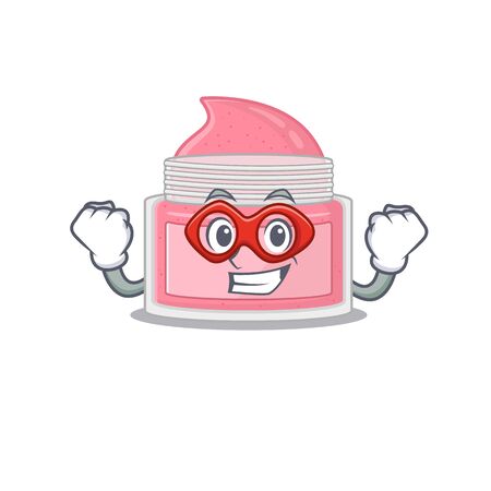 A cartoon mascot of body srub in a fantastic Super hero characterのイラスト素材