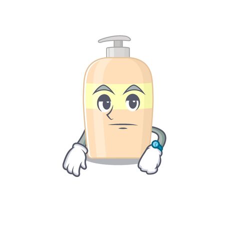 Mascot design style of toner with waiting gestureのイラスト素材