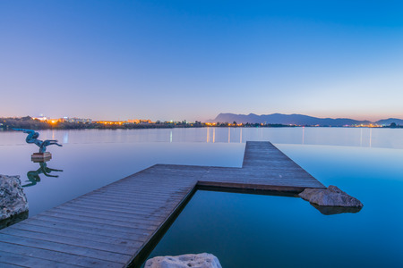 Night of Dianchi Lakeのeditorial素材